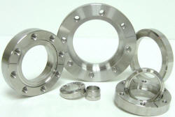UHV Bored Weld Rotatable, Tapped Flanges - 1-1/3", 2-3/4", 3-3/8", 4-1/2", 4-5/8",  6", 8", 10"