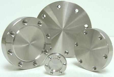 UHV Blanks, Tapped 1-1/3", 2-3/4", 3-3/8", 4-1/2", 4-5/8", 6", 8", 10" 