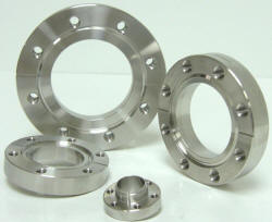 UHV Bored Weld Tapped Flanges - 1-1/3", 2-3/4", 3-3/8", 4-1/2", 4-5/8", 6", 8", 10"