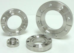 UHV Bored Weld Flanges - 1-1/3", 2-3/4", 3-3/8", 4-1/2", 4-5/8", 6", 8", 10"